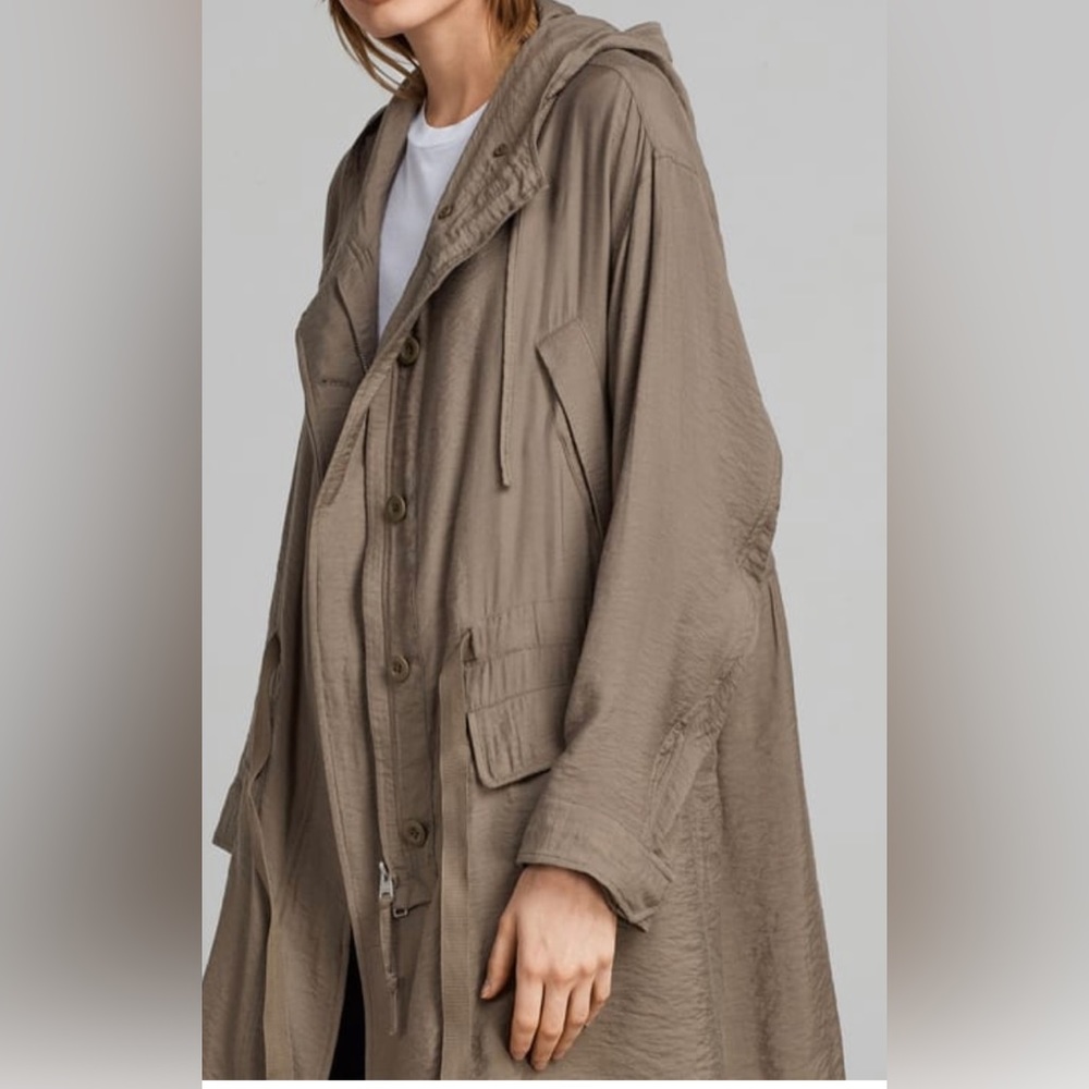 ALL SAINTS Kinsley Parka Size Small - Picture 2 of 9